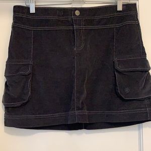 Athleta Corduroy Mini Cargo Skirt
